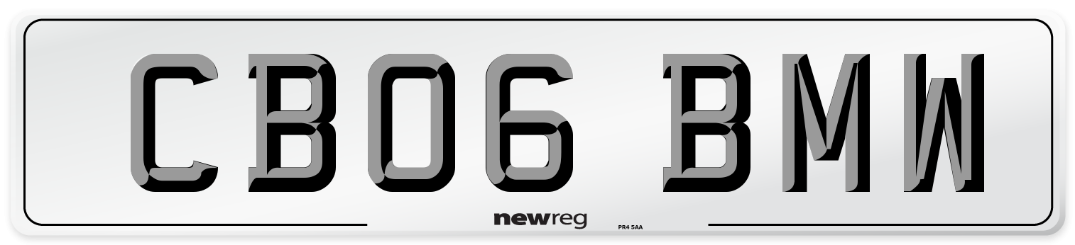 CB06 BMW Number Plate from New Reg